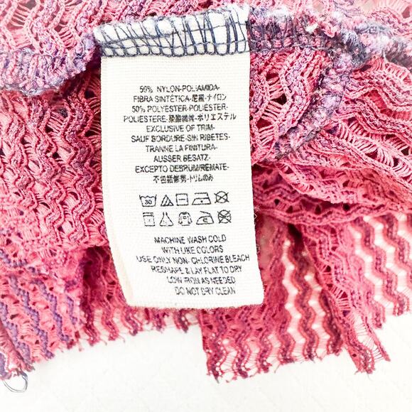 Free People Crotchet Peplum Top Bohemian Style SIze S - Picture 4 of 5